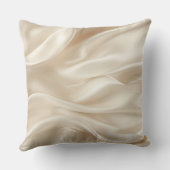 上品なシャンパンゴールド ロマンティック 偽サテン クッション (裏面)