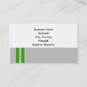 上品なシューブティック – ブラック&グリーン 名刺 (裏面)