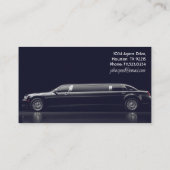 上品なショーフールリムジン 名刺 (裏面)