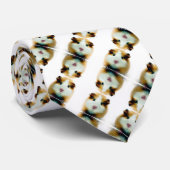 上品なシルクギニアピグラブストライプズ ネクタイ (ロール)