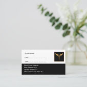 上品なシンプルアポイントメントカード 予約カード (スタンド正面)