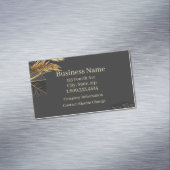 上品なシンプルフォーマルエキゾチック離れな羽毛 マグネット名刺 (インサイチュ)