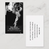 上品なシンプル声優ボーカリストのフォトオーバーレイ 名刺 (正面/裏面)