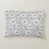 上品なシー素晴らしムルを持つ白い布のレースのテクスチャ アクセントクッション (裏面)