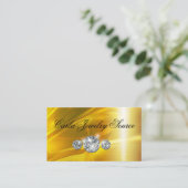 上品なジュエリーとファッションアクセサリーテーマ 名刺 (スタンド正面)