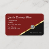 上品なジュエリージュエラー名刺 名刺 (正面)