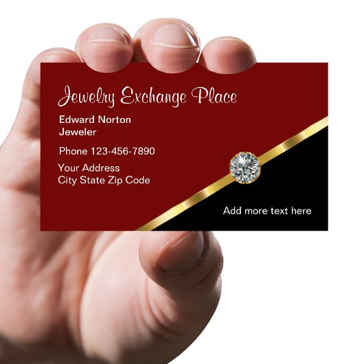 上品なジュエリージュエラー名刺 名刺