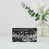 上品なジュエリーテーマ名刺デザイン 名刺 (スタンド正面)