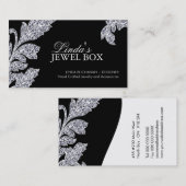 上品なジュエリーデザイナー名刺 名刺 (正面/裏面)
