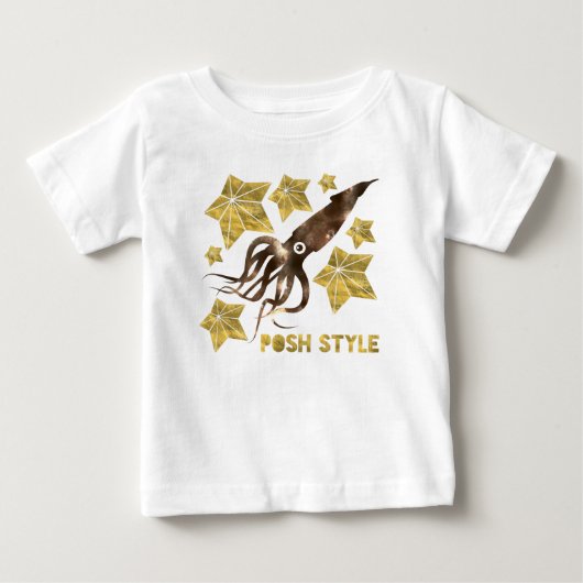 上品なスタイル ベビーTシャツ (正面)