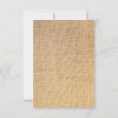 上品なスターフィッシュレース&バーラップブライダルビンゴカード (裏面)