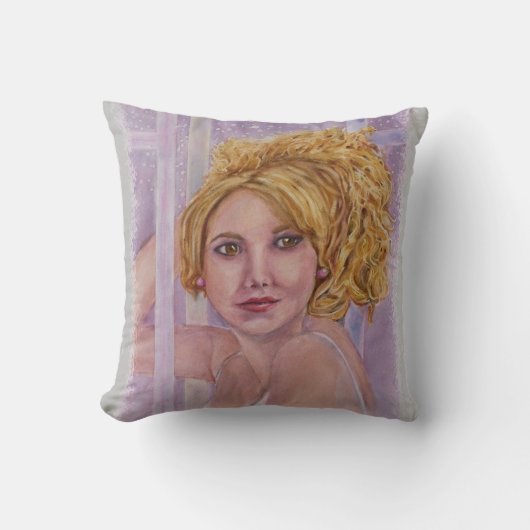 上品なスッシー・ブロンド クッション (正面)