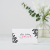 上品なスパおよびサロンの名刺 名刺 (スタンド正面)
