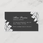 上品なスパおよびサロンの名刺 名刺 (裏面)