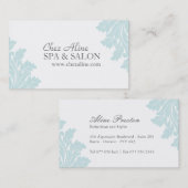 上品なスパおよびサロンの名刺 名刺 (正面/裏面)