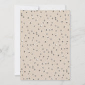 上品なスパークルグリッター男女兼用ベビーシャワー 招待状 (裏面)