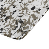 上品なスプラッシュとドリップアートガラス カッティングボード (角)