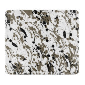 上品なスプラッシュとドリップアートガラス カッティングボード (正面)