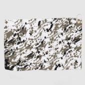 上品なスプラッシュとドリップアート ゴルフタオル (横)