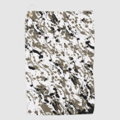 上品なスプラッシュとドリップアート ゴルフタオル (正面)