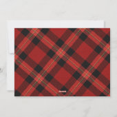 上品なタイポグラフィフォトコラージレッドクリスマス シーズンカード (裏面)