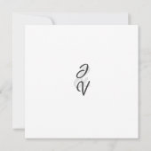 上品なタキシードのグロムスマン 招待状 (裏面)