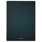 上品なターコイズエレガントプロフェッショナル幾何学的 クリップボード (裏面)