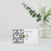 上品なダマスクモノグラム 名刺 (スタンド正面)