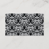 上品なダマスク織の名刺 名刺 (裏面)