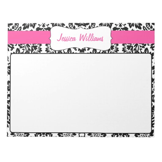 上品なダマスク ノートパッド (正面)