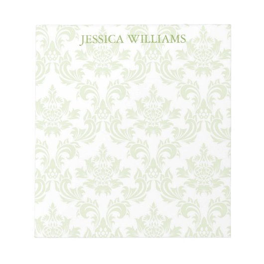 上品なダマスク ノートパッド (正面)