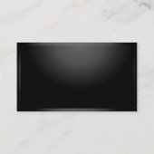 上品なダーク弁護士金属ルックビジネスカード 名刺 (裏面)