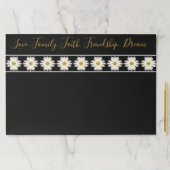 上品なデイジーフローズンラージティアウェイランチョンマット ペーパーパッド (インサイチュ)