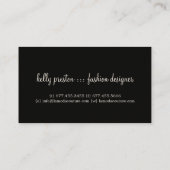 上品なデザイナー名刺 名刺 (裏面)