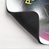 上品なデザインメタリックペタンケボール マウスパッド (コーナー)