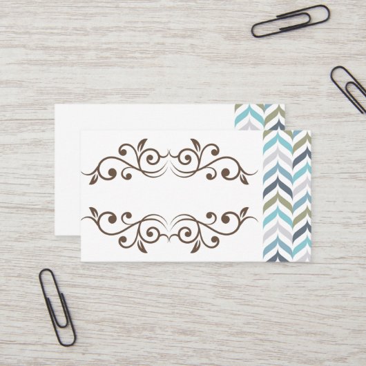 上品なデザイン名刺 名刺 (正面/裏面インサイチュ)