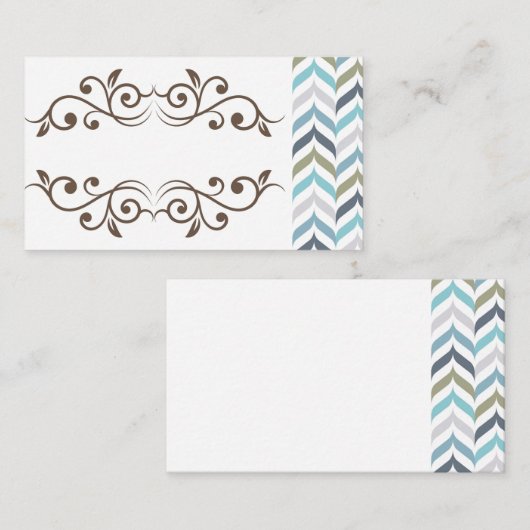 上品なデザイン名刺 名刺 (正面/裏面)