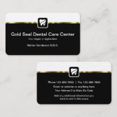 上品なデンタルケアの名刺 名刺 (正面/裏面)