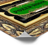 上品なトランプのポーカールームデコールポスター ポスター (角)