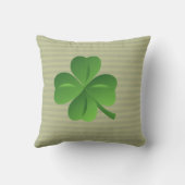 上品なトレンディーアイリッシュラッキーシャームロック クッション (裏面)