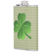 上品なトレンディーアイリッシュラッキーシャームロック フラスク (左)