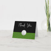 上品なトレンディーゴルフビジネスサンキューカード サンキューカード (正面)