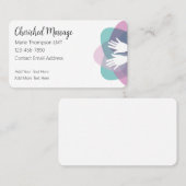 上品なトレンディーライセンスマッサージセラピスト 名刺 (正面/裏面)