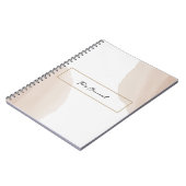 上品なニュートラルジャーナル ノートブック (左側)