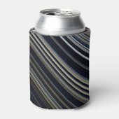 上品なネイビーブルーストライプ 缶クーラー (缶正面)