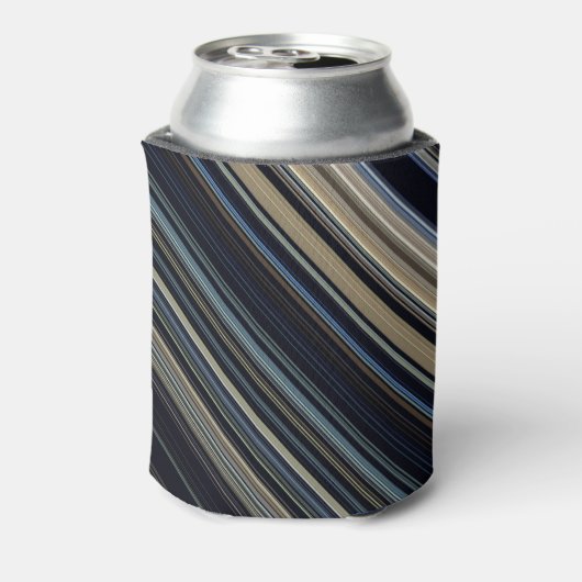 上品なネイビーブルーストライプ 缶クーラー (缶裏面)