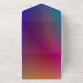 上品なネオンカラーシックなオールインワンウェディング招待 オールインワン招待状 (外側)