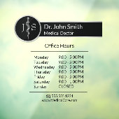 上品なノーブル医療アスレピウスのロッドの開館時間 ウィンドウサイン (シート3)