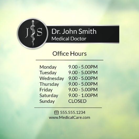 上品なノーブル医療アスレピウスのロッドの開館時間 ウィンドウサイン (シート3)