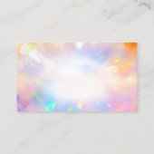 上品なハウスクリーニングサービスメイドグリッタースパーク 名刺 (裏面)